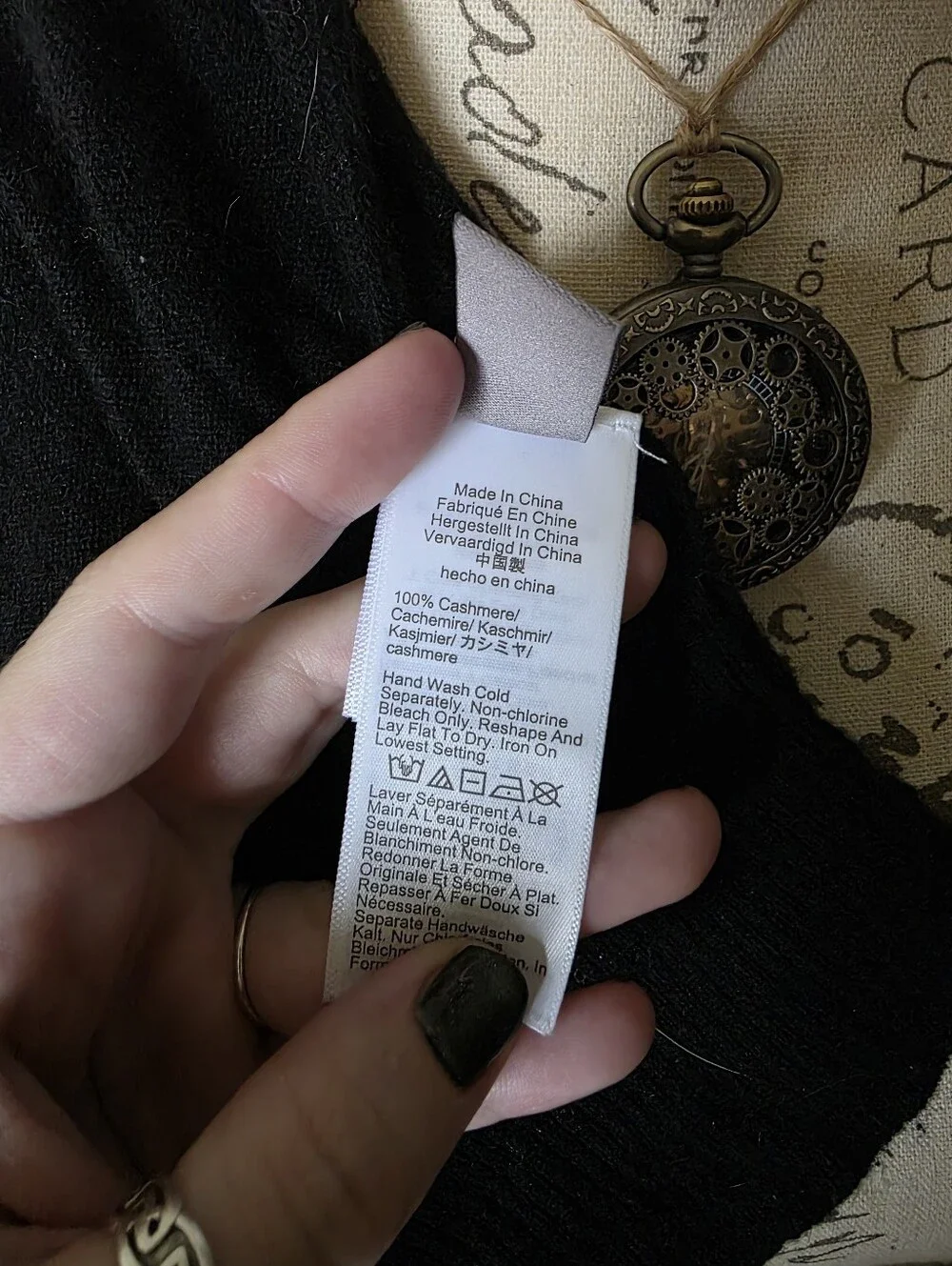 J Crew Cashmere Shrunken Crewneck Sweater - S